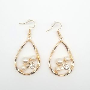 Faux Pearl Drop Earrings